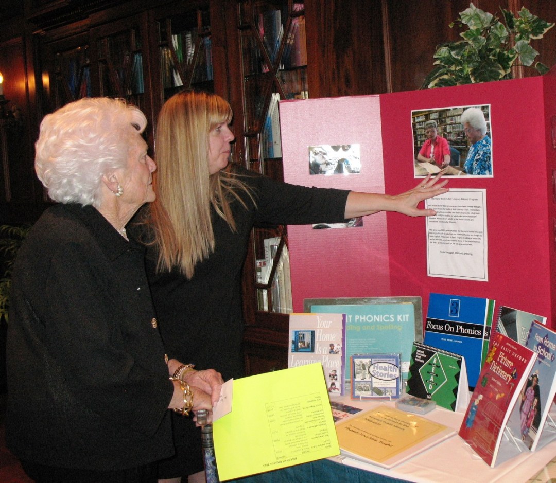 Bobbee Pennington & Barbara Bush 2013